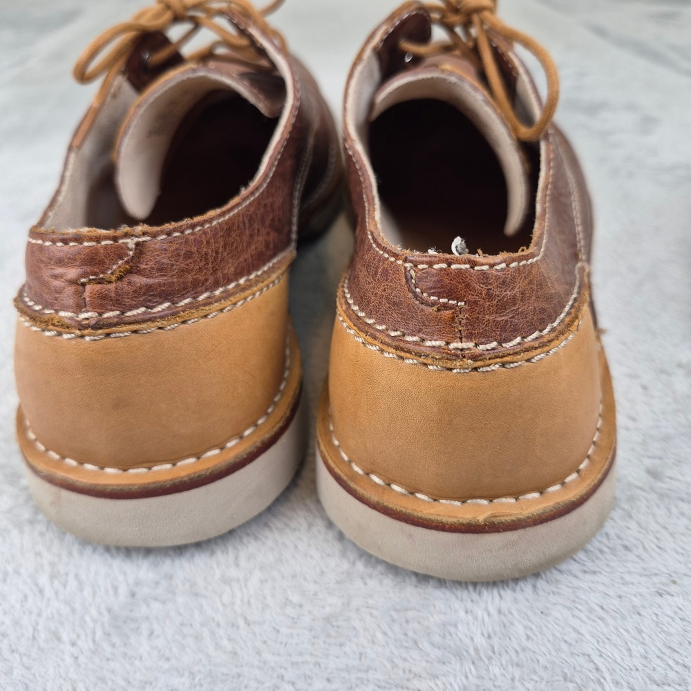 Clarks Hinton Fly Oxford Brown Leather Derby Casual DressShoes Men 11.5 Contrast - Picture 8 of 9
